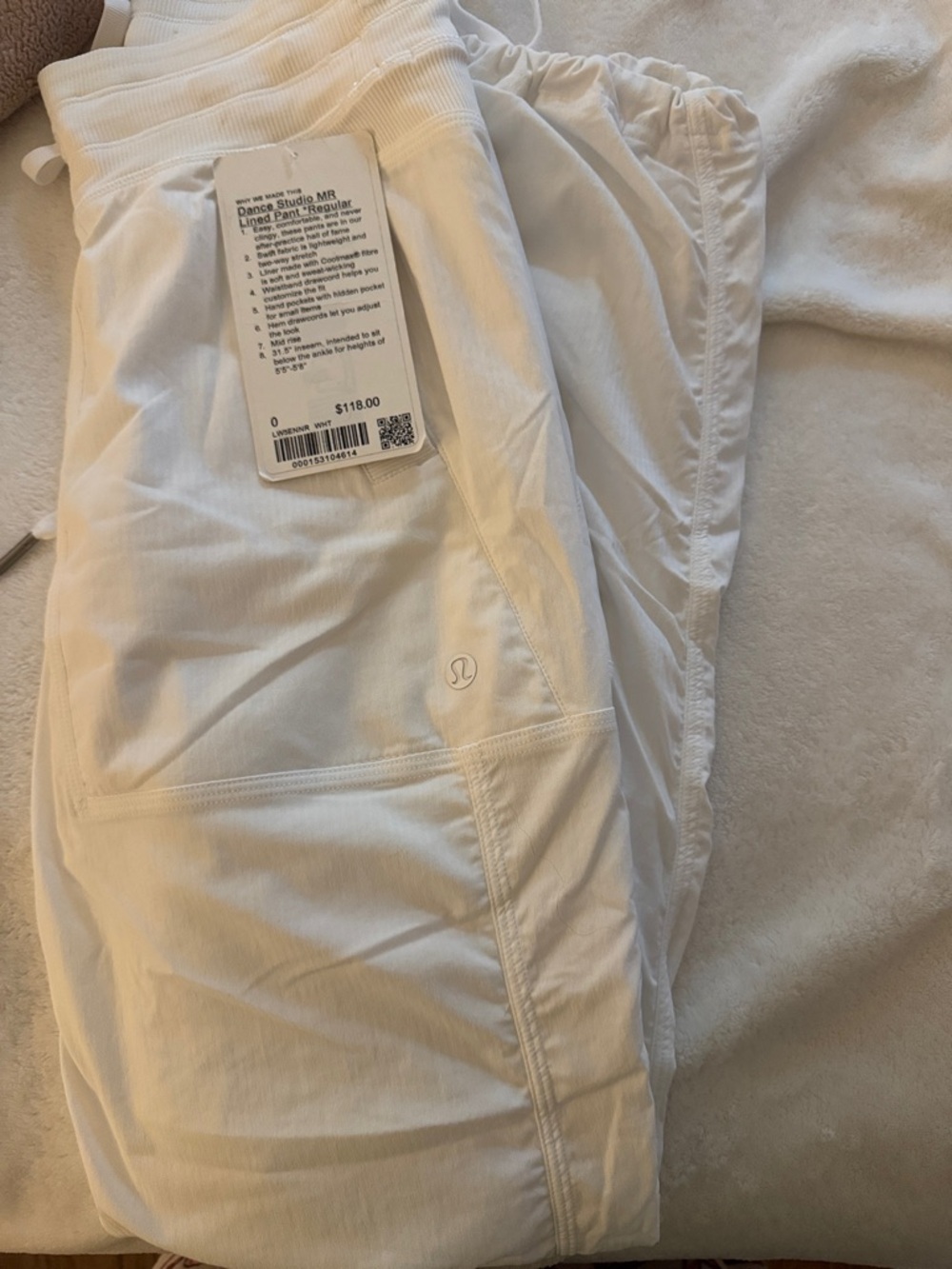 lululemon athletica Men’s White Sweatpants Joggers